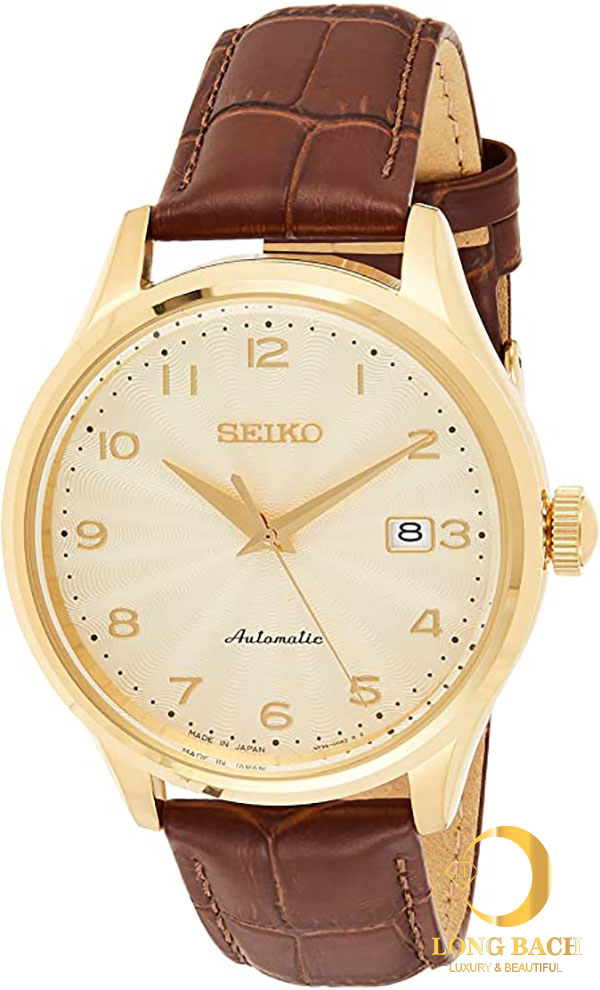 lbwm ĐỒNG HỒ NAM SEIKO SRPC22J1 DÂY DA BÊ MÁY CƠ