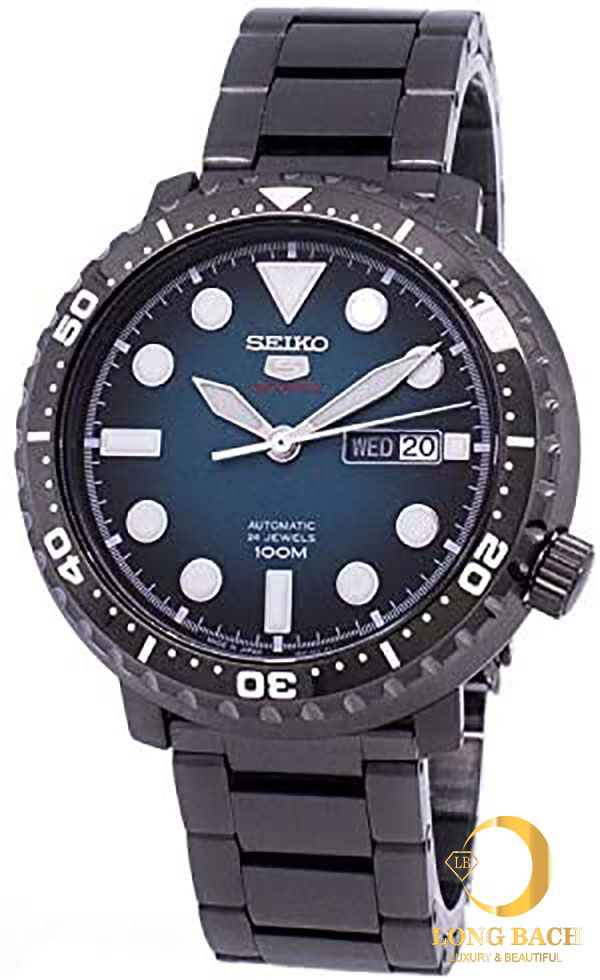 lbwm ĐỒNG HỒ NAM SEIKO SRPC65J1 ĐEN TOÀN BỘ MÁY CƠ