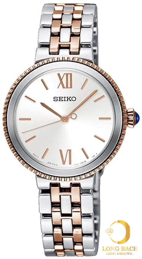 lbwm ĐỒNG HỒ NỮ SEIKO SRZ510P1 MÁY PIN MẠ VÀNG HỒNG PVD