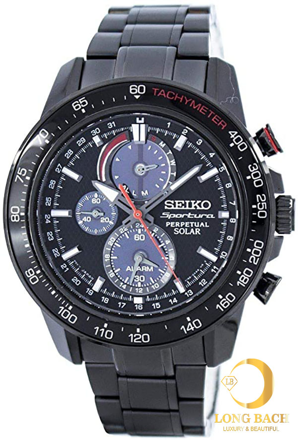 lbwm ĐỒNG HỒ NAM SEIKO SSC427 SSC427P1 SPORTURA PERPETUAL SOLAR ĐEN