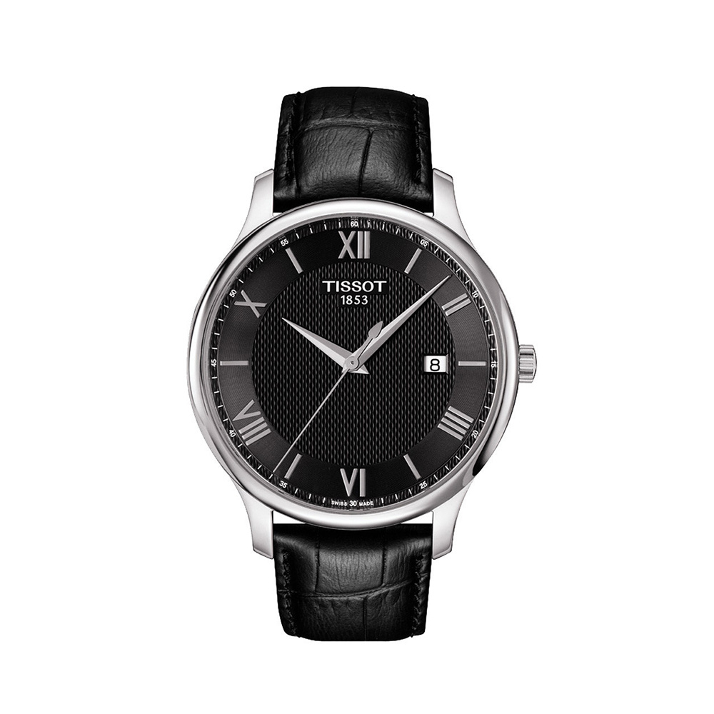 lbwm ĐỒNG HỒ NAM TISSOT T-Classic Tradition T063.610.16.058.00 T0636101605800 DÂY DA ĐEN NAM TÍNH