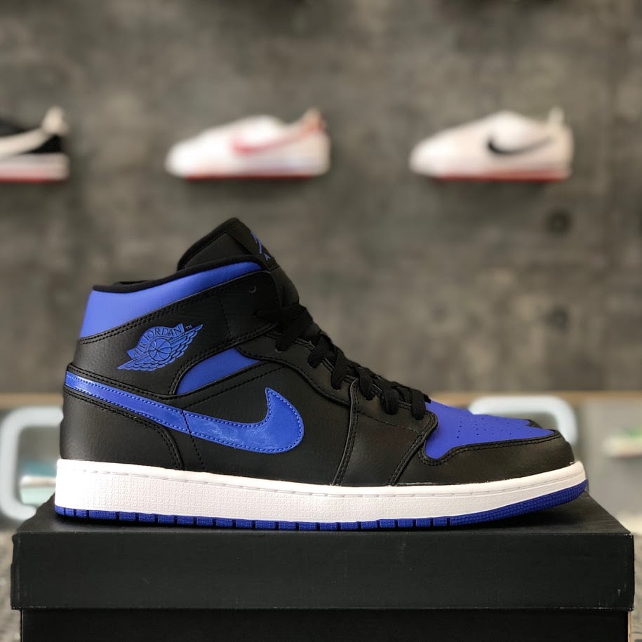 Jordan 1 mid royal blue grade school Clearance