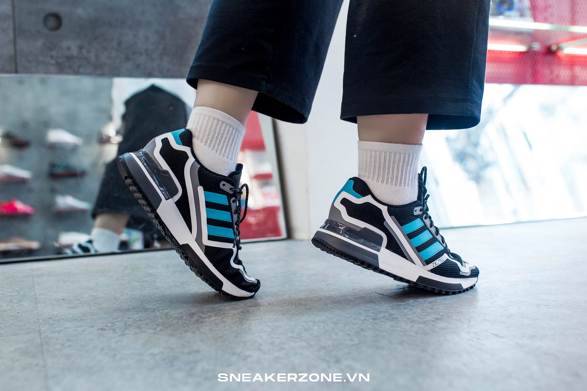 adidas zx750 xanh