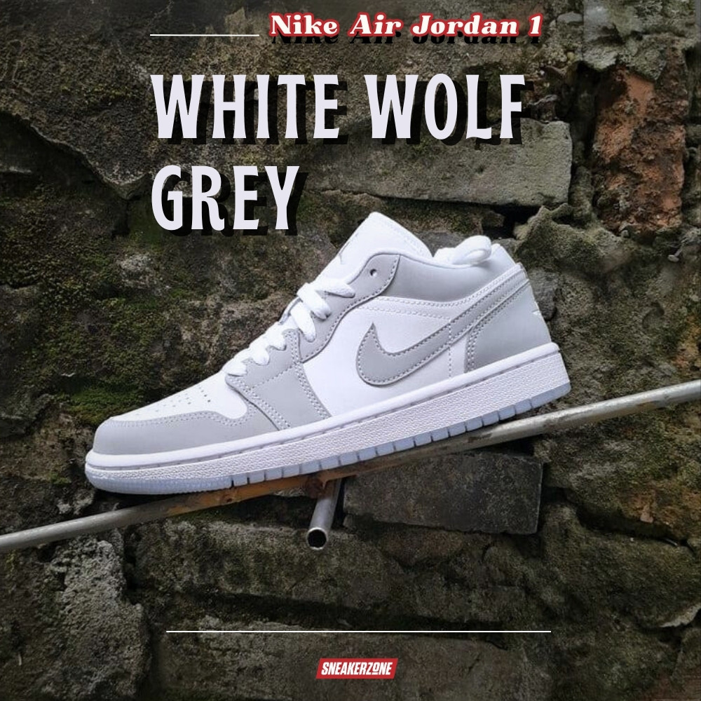 Air Jordan Low White Grey NIKE AIR JORDAN LOW 'WHITE WOLF