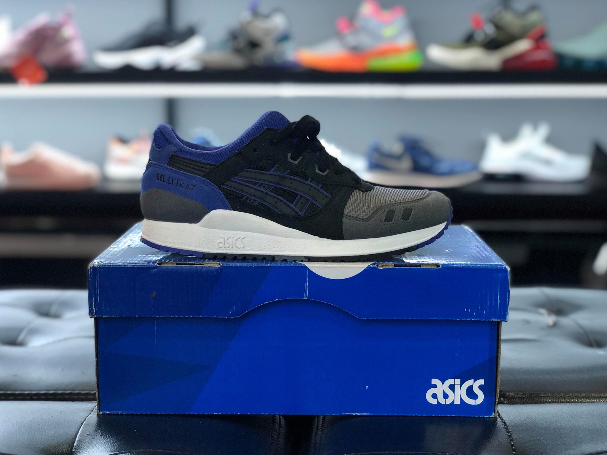 ASICS Kids GEL Lyte III SNEAKERS Black Purple White - C5A4N9090 ASICS Kids GEL Lyte III SNEAKERS Black Purple White - C5A4N9090