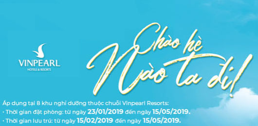 Chương trình khuyến mãi Vinpearl 2019 