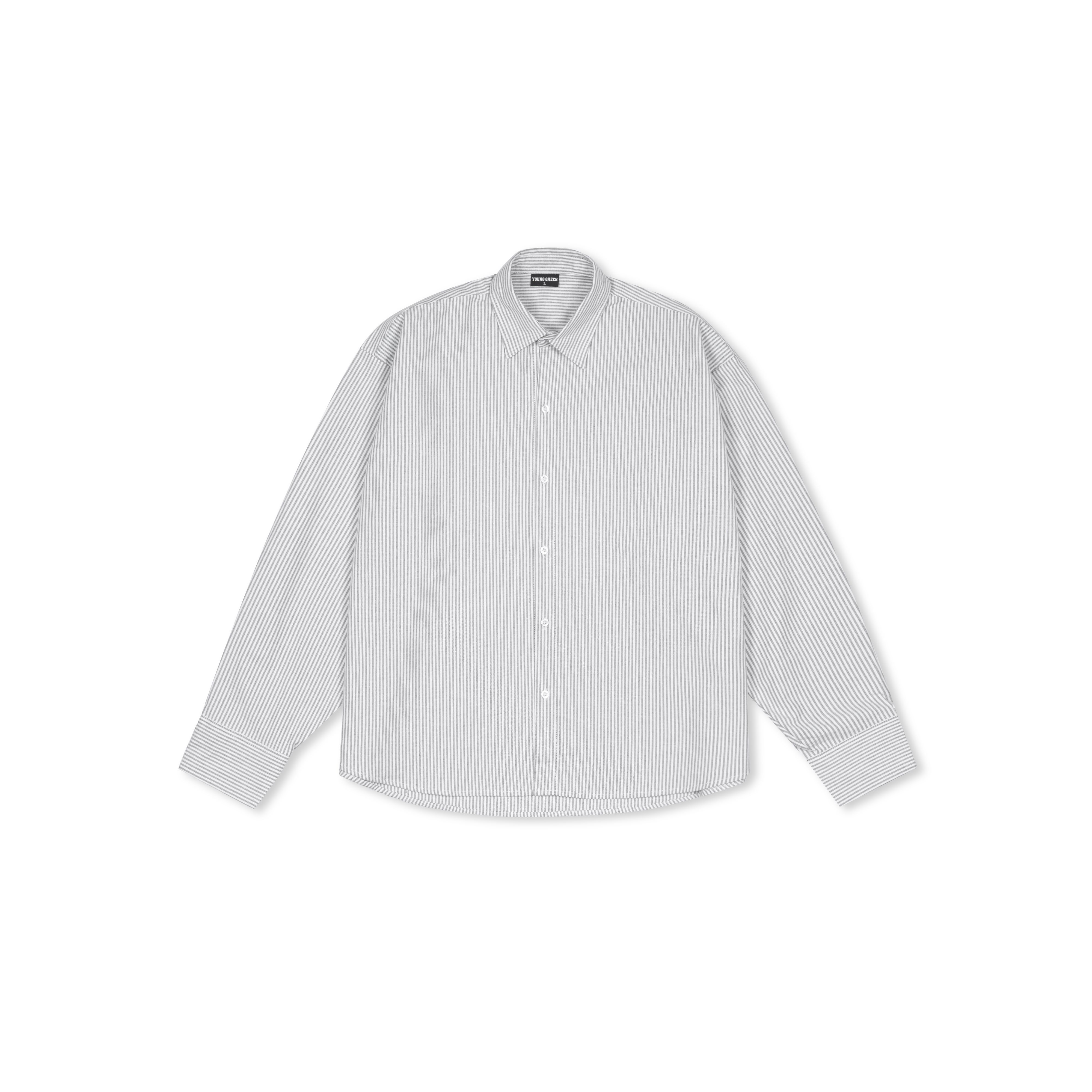 STRIPE LONG-SLEEVE SLOGAN SHIRT