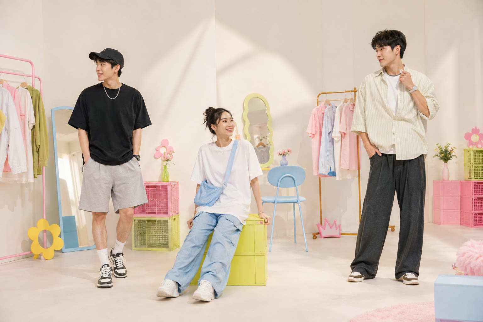 Young Green Shop the Scene với ba outfit
