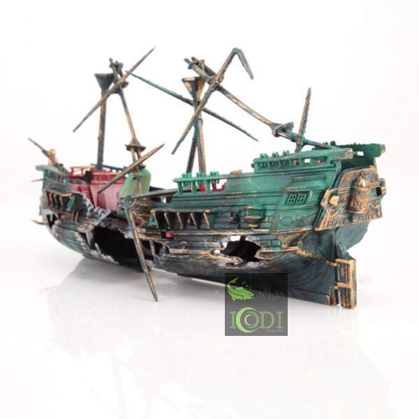 Mô hình tàu thuyền đắm gỉ sét trang trí bể cá thủy sinh  Thủy Sinh 4U