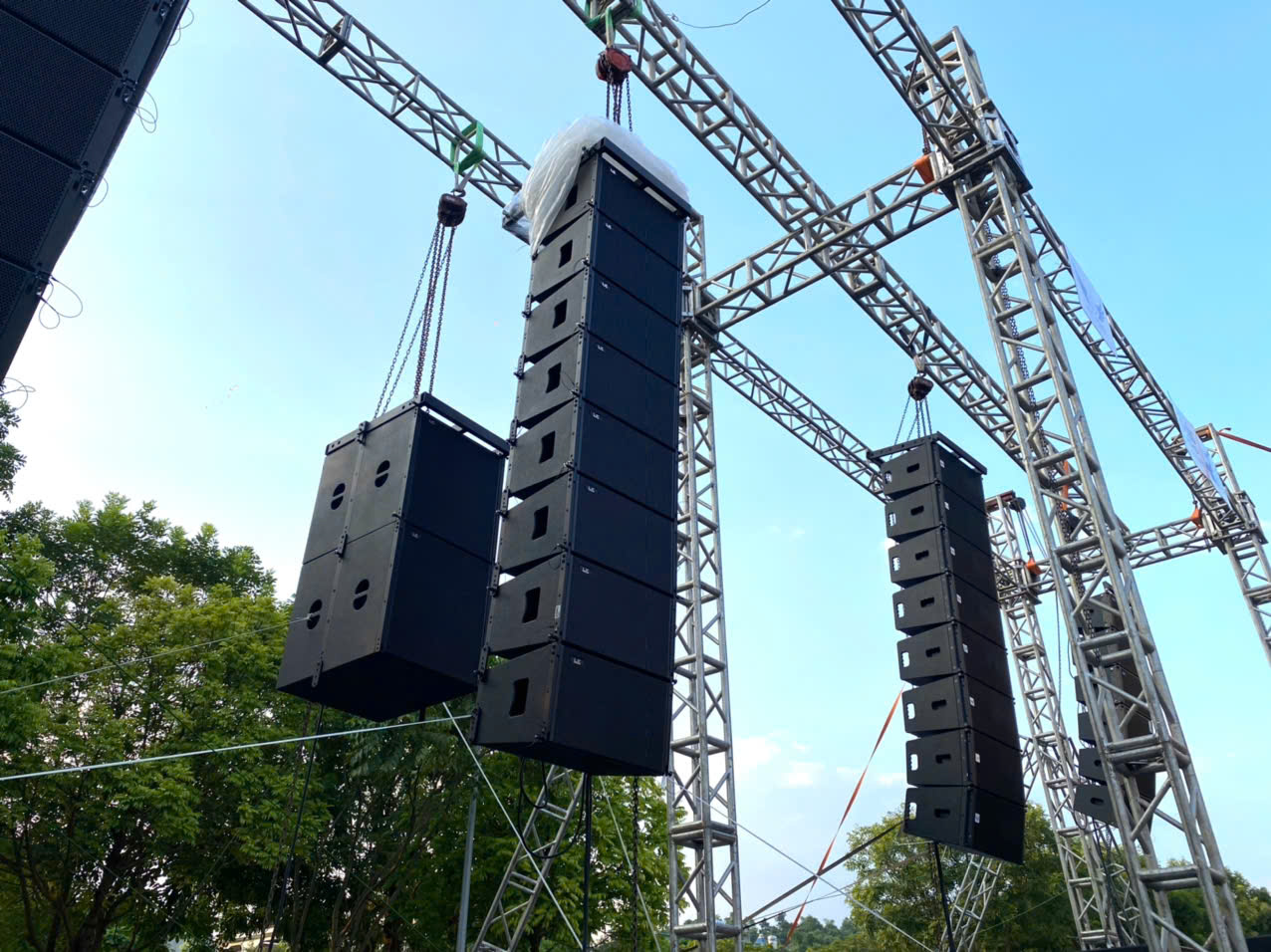 Demo Dàn Line array Thương Hiệu Lx acoustic LA-12 tại TP_Lào Cai 2023