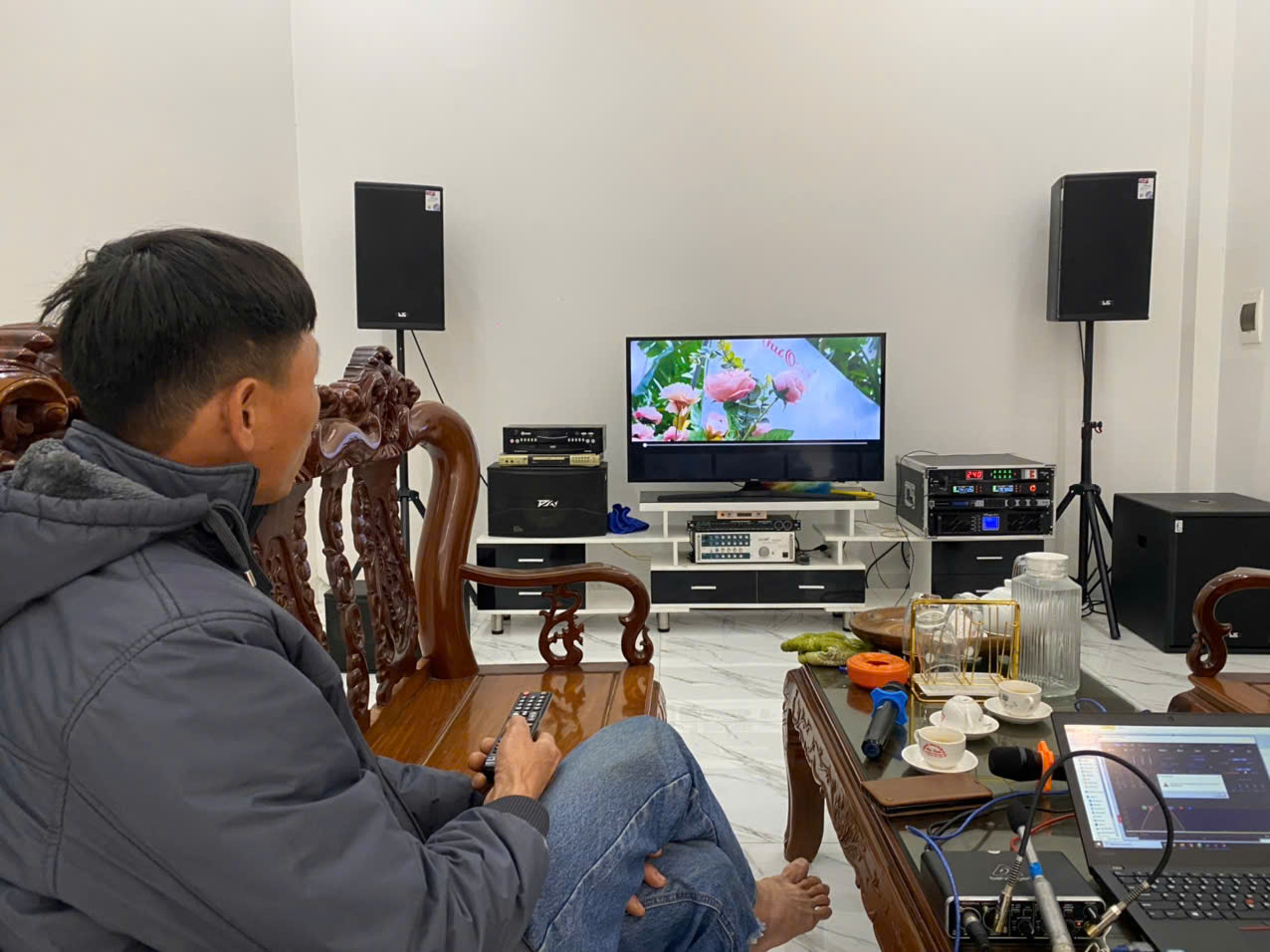 Lắp đặt tại Phú Thọ Bộ Dàn Karaoke 36 triệu - đồng bộ Lx acoustic