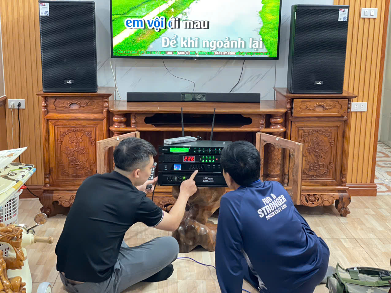 Lắp Đặt Dàn Karaoke 22 triệu tại Nhổn- Hà Nội, Đồng Bộ Lx acoustic