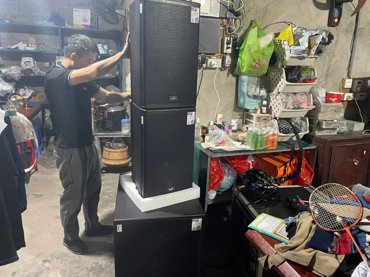 Lắp Đặt Bộ Karaoke 60 triệu Cho Khách Móng Cái- Quảng Ninh (2 Sub - 4 Full )