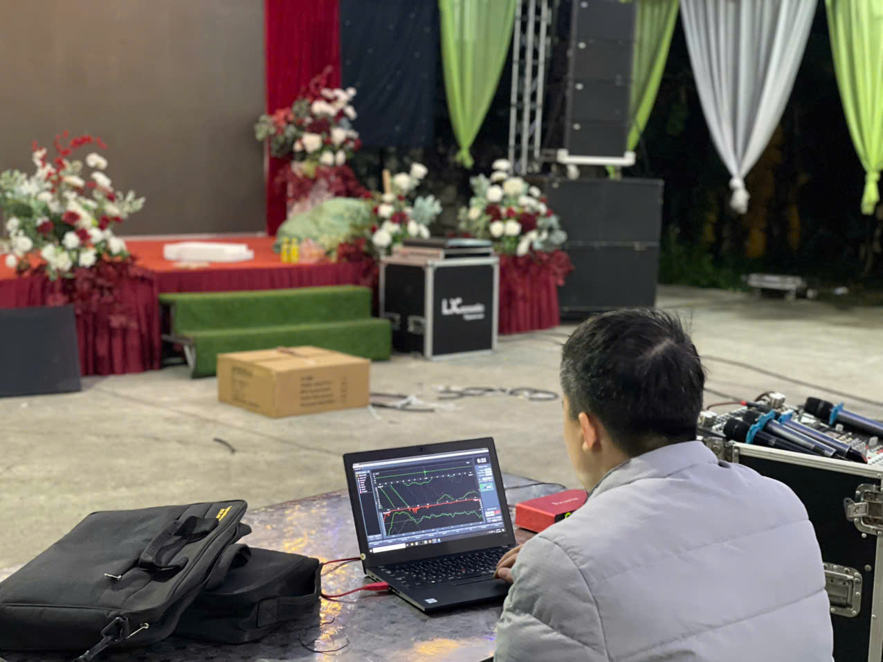 Nâng Cấp Dàn Sự Kiện Line Array LA12, Đẩy X4150 và Cos Số F480 tại Hà Nội