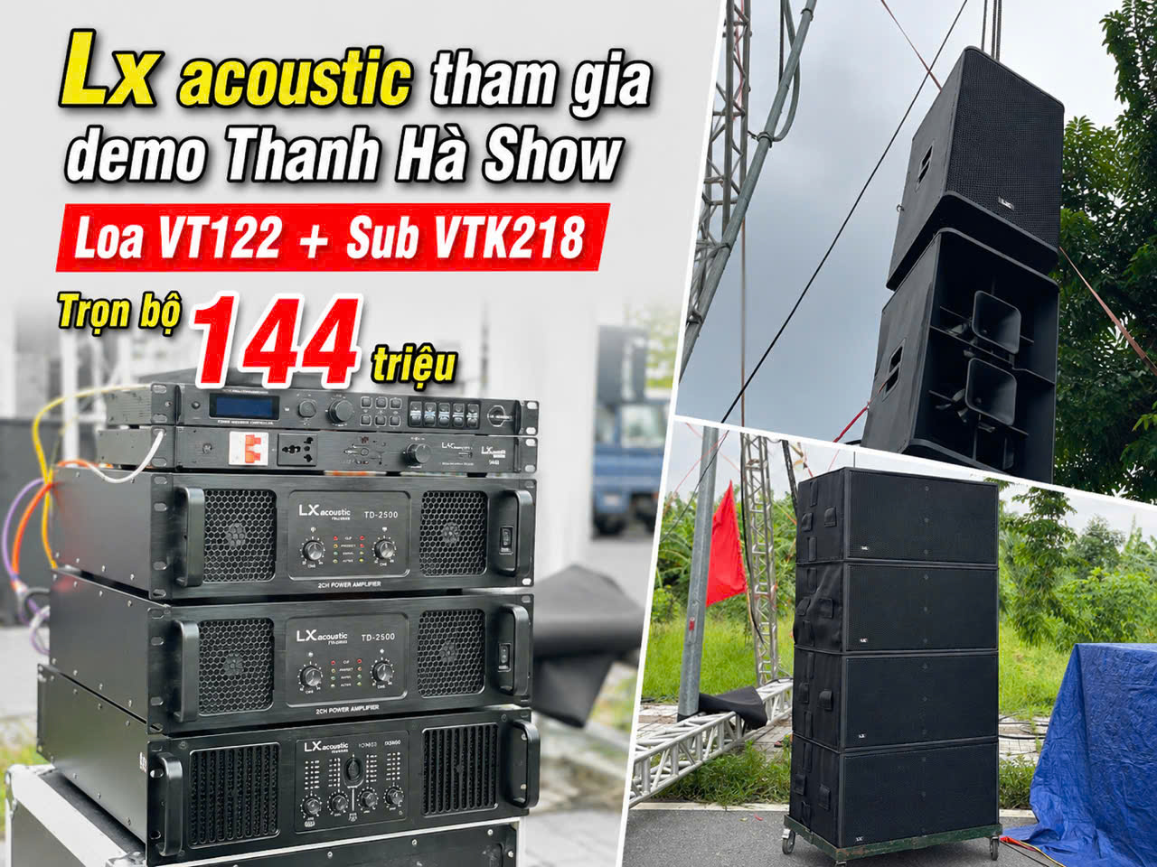 Bộ Dàn Chỉ 144 triệu, Demo Âm Thanh tại Thanh Hà - Hải Dương
