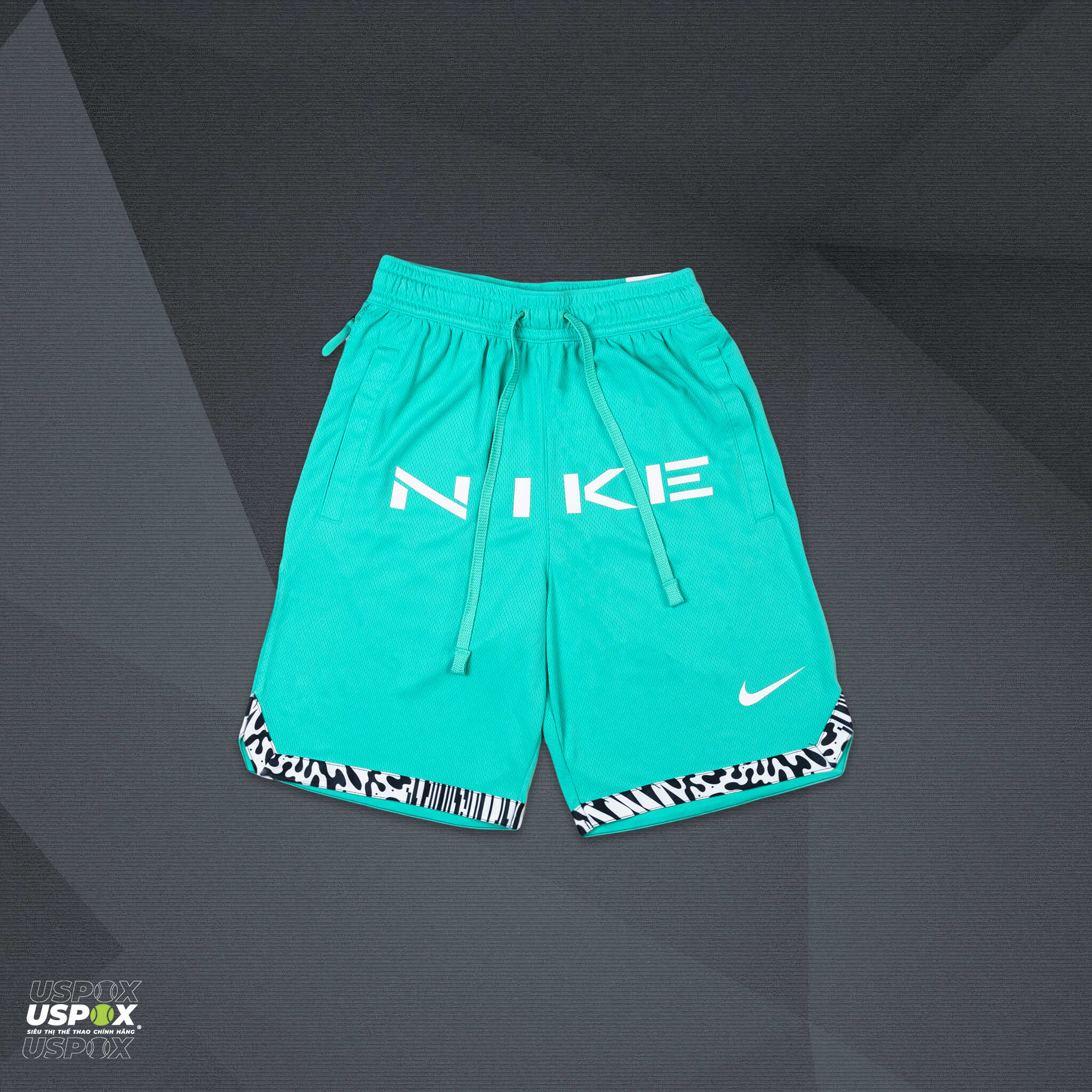 nike green dri fit shorts