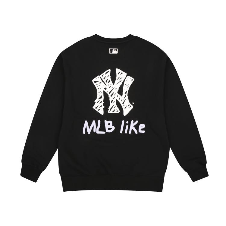 Áp chính hãng MLB áo sweatshirt LIKE trắng Steve Store