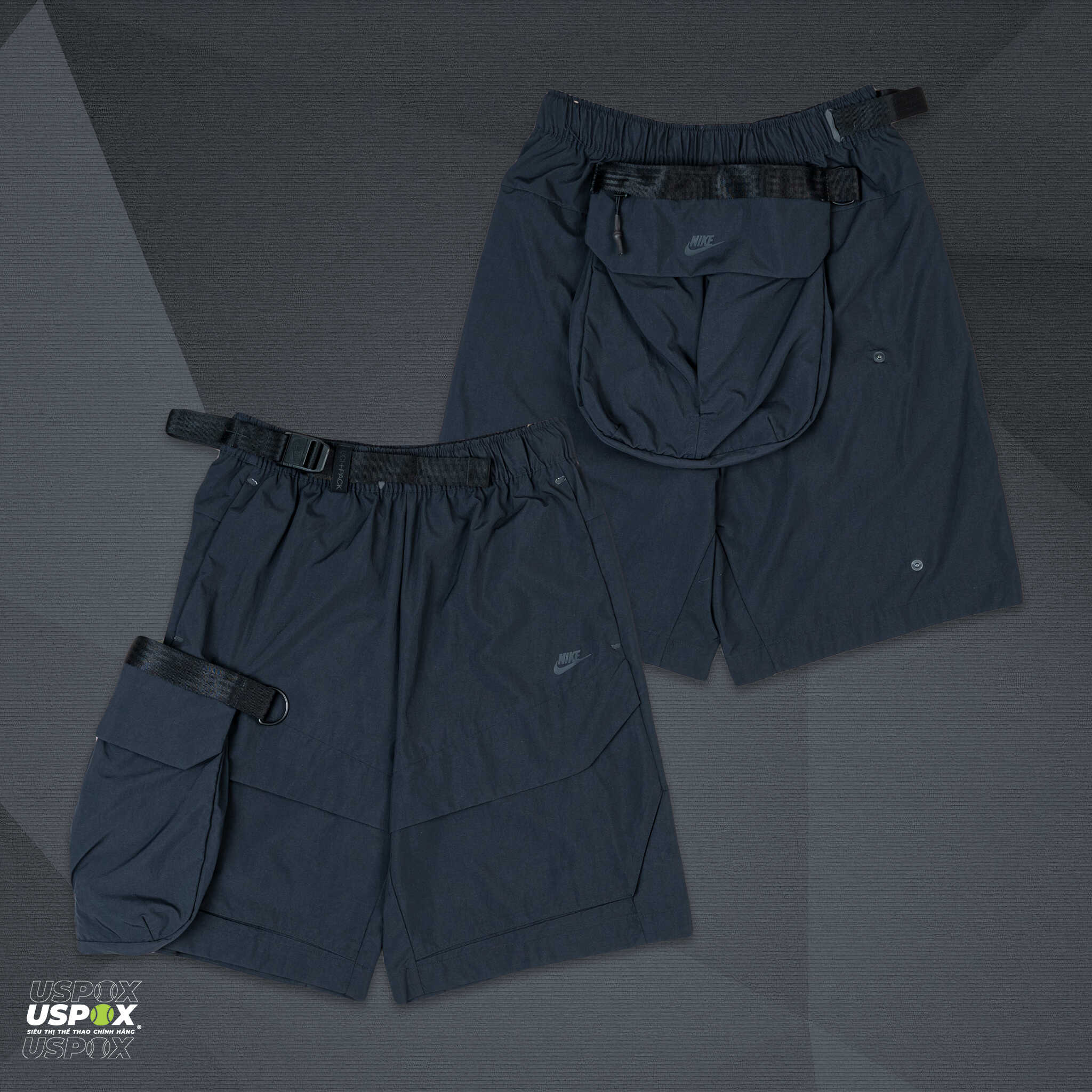 nike zig zag swoosh cargo shorts