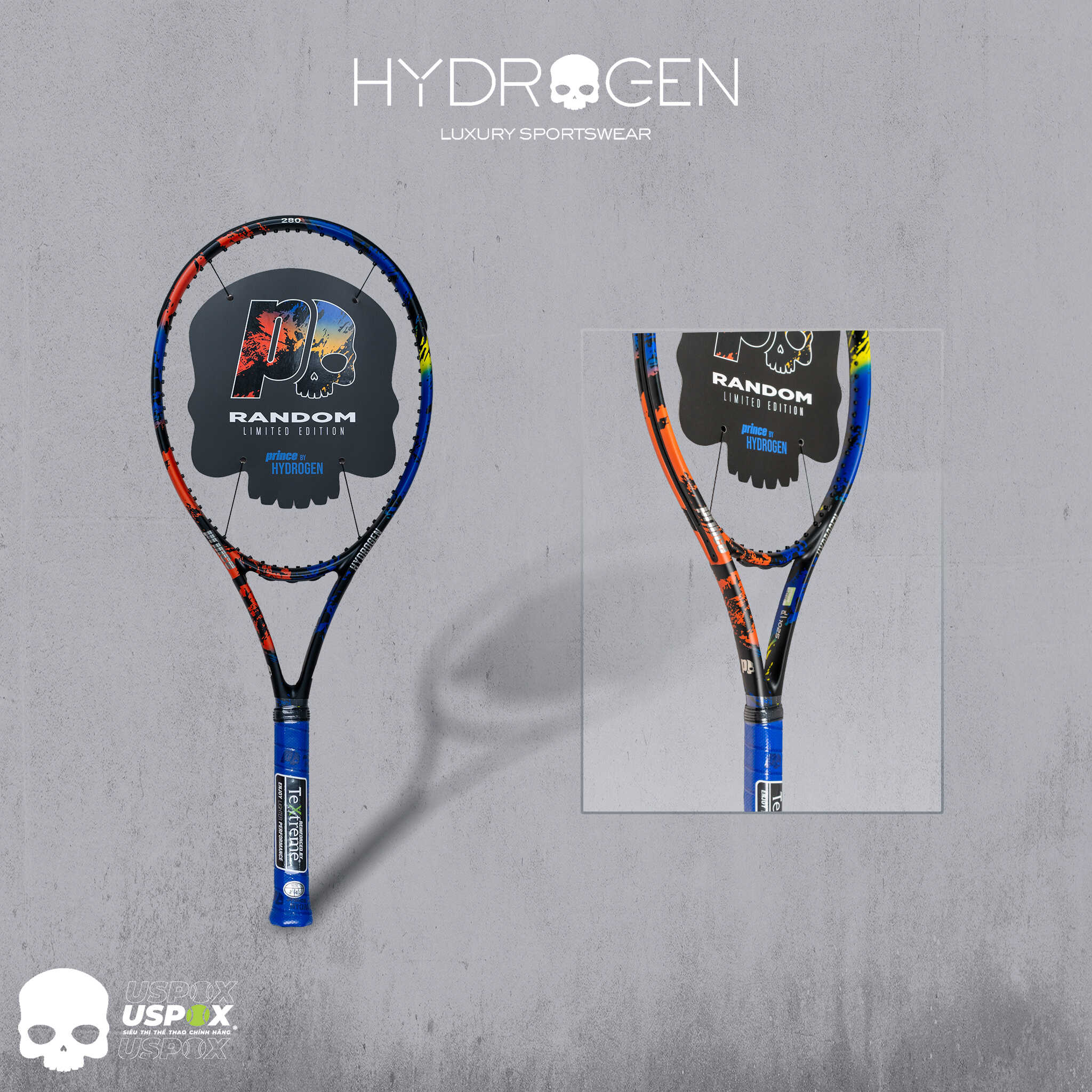 【美品】プリンス　300g グリップ2 HYDROGEN ラケット 美品】プリンス300g グリップ2 HYDROGEN ラケット 2本セット