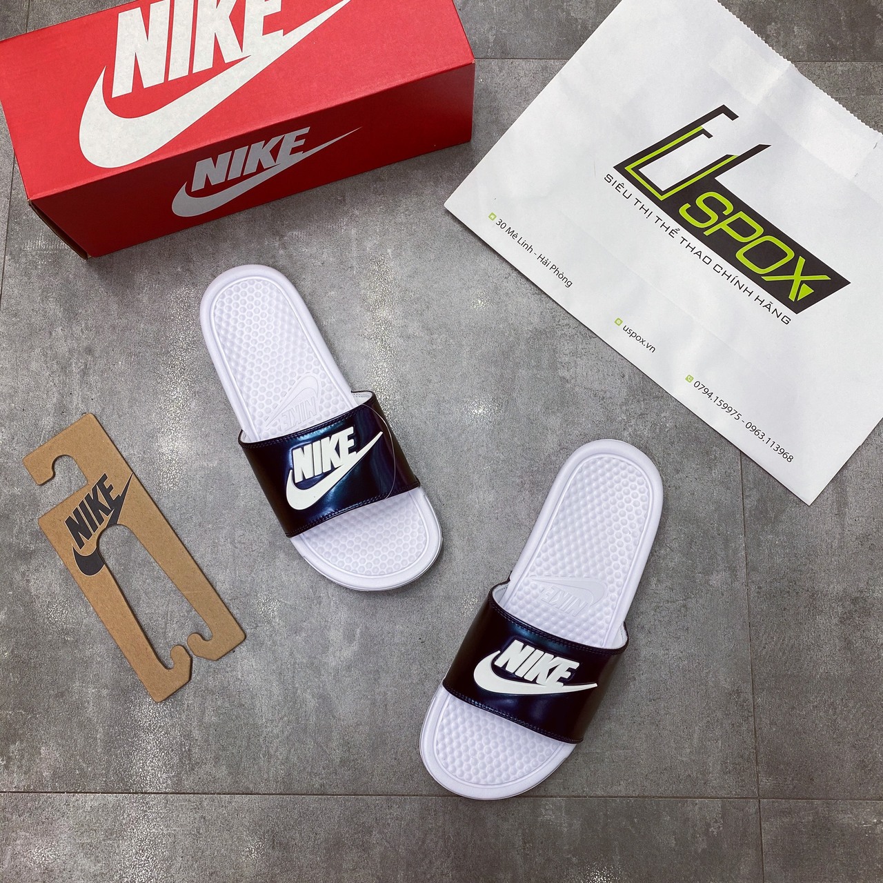 Dep Nike Benassi JDI SE Uspox Sieu th giay th thao chinh hang