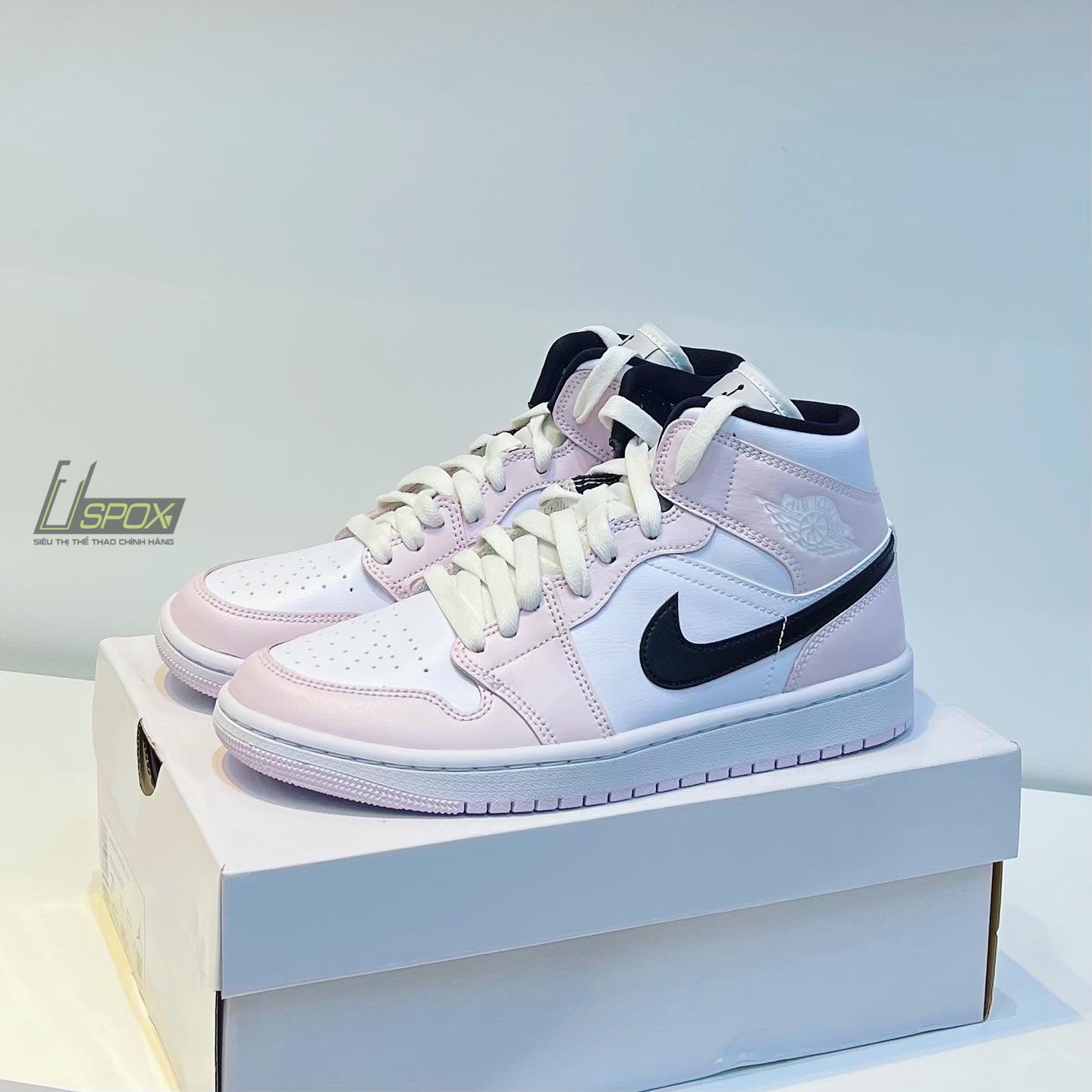 Giày nữ Wmns Air Jordan Mid ‘Barely Rose’ BQ6472-500
