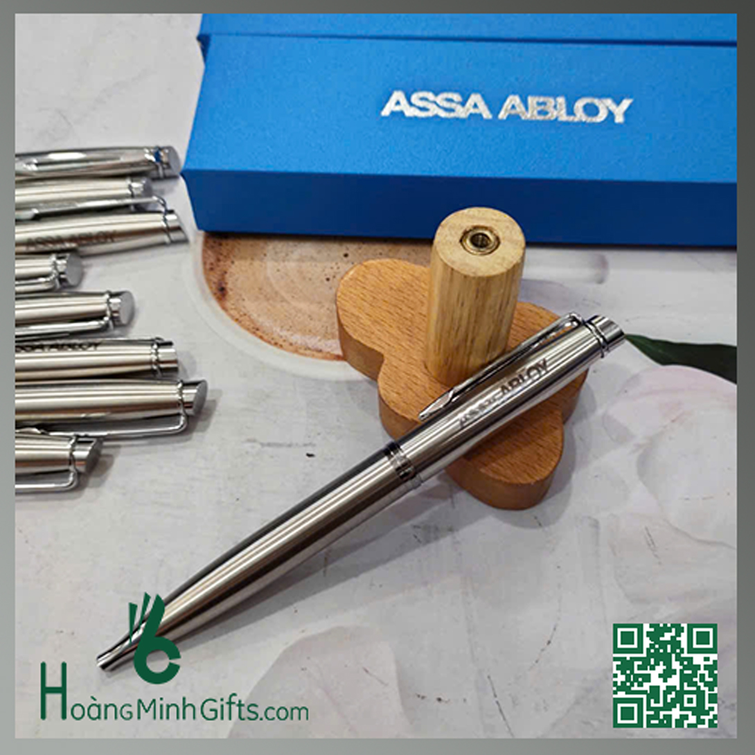 but-ki-kim-loai-nap-xoay-khac-logo-khach-hang-assa-abloy
