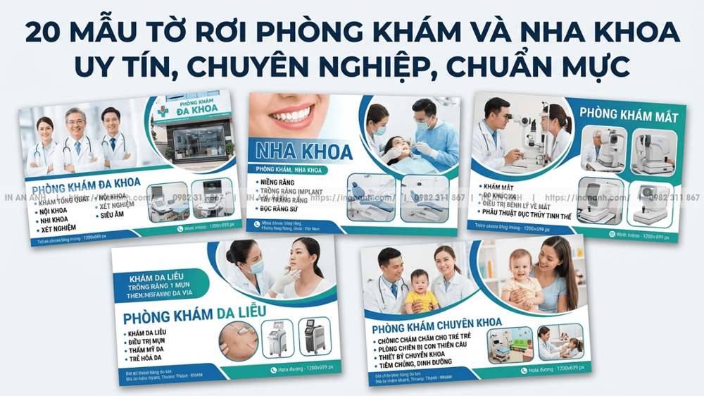 20 Mẫu Tờ Rơi Phòng Khám, Nha Khoa Uy Tín - Chuyên Nghiệp, Đúng Chuẩn