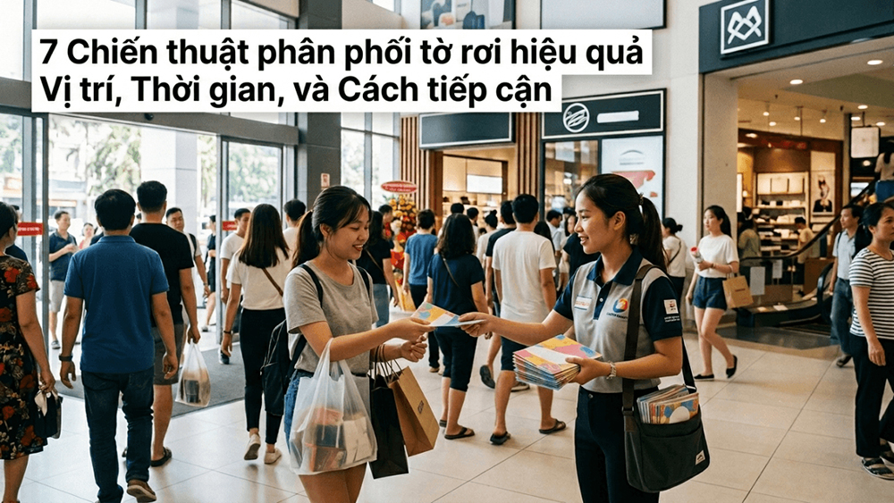 7 Chiến Thuật Phát Tờ Rơi Hiệu Quả — Địa Điểm, Thời Gian, Cách Tiếp Cận