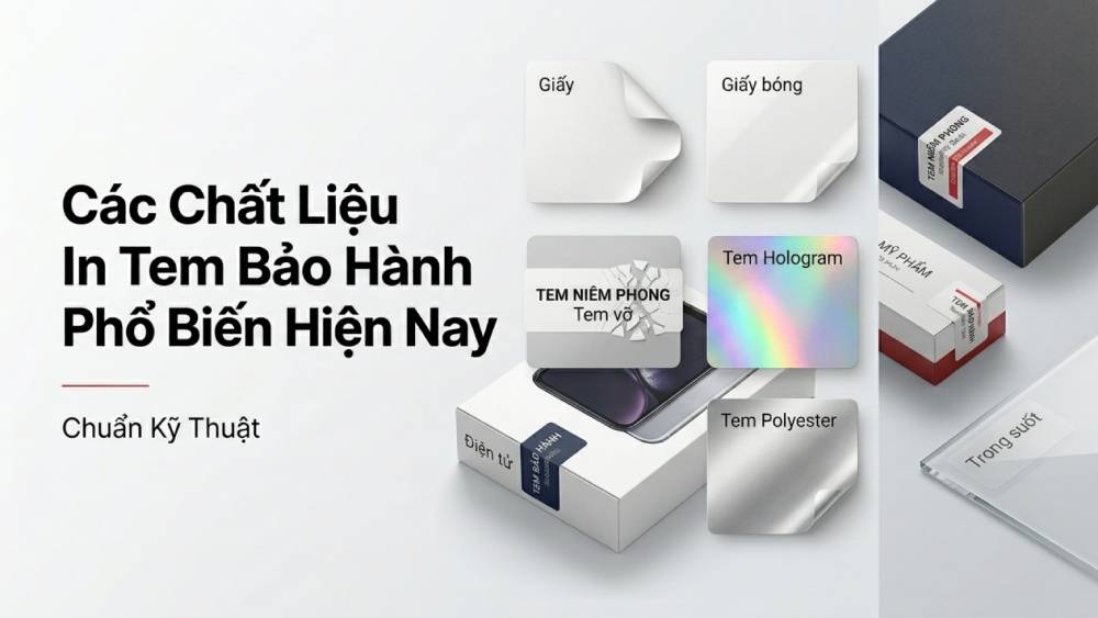 Các Chất Liệu In Tem Bảo Hành Phổ Biến Hiện Nay Chuẩn Kỹ Thuật