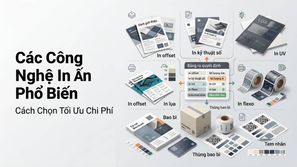 Các Công Nghệ In Ấn Phổ Biến Và Cách Chọn Tối Ưu Chi Phí