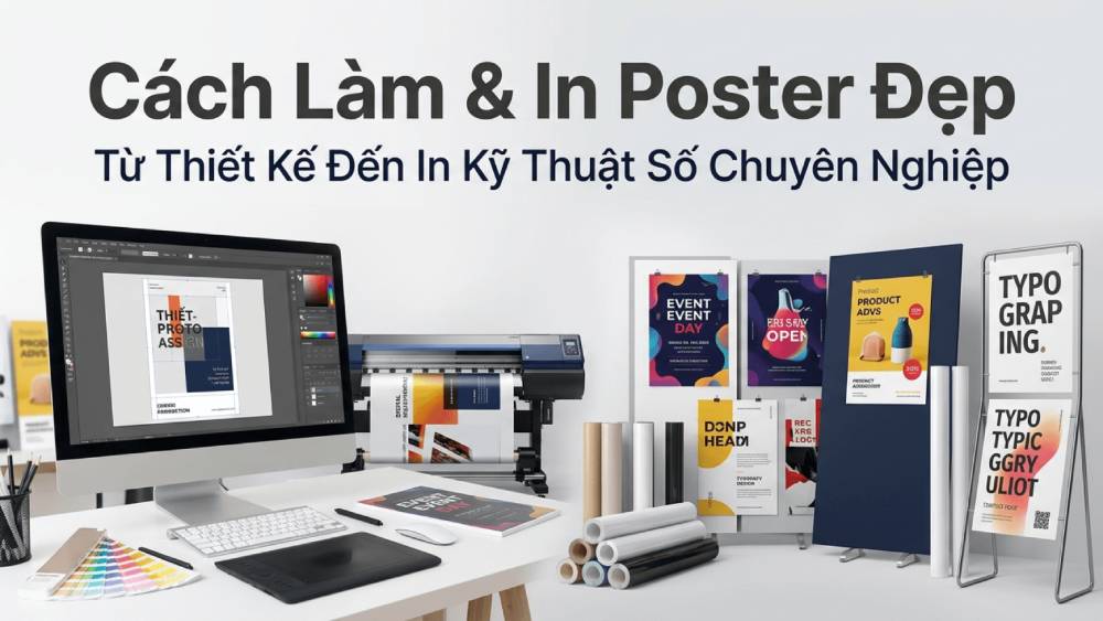Cách Làm & In Poster Đẹp - Từ Thiết Kế Đến In Kỹ Thuật Số Chuyên Nghiệp