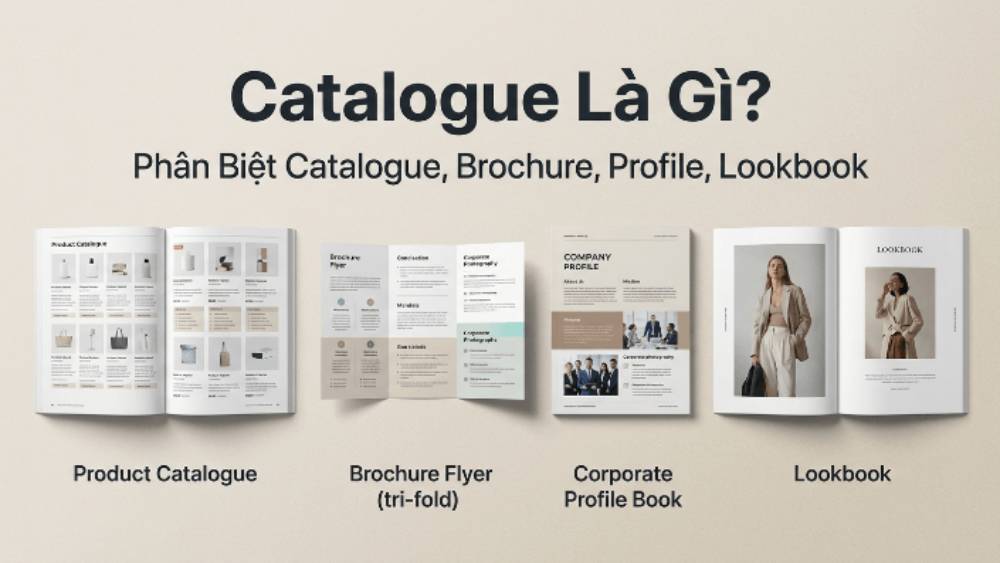 Catalogue Là Gì? Phân Biệt Catalogue, Brochure, Profile, Lookbook