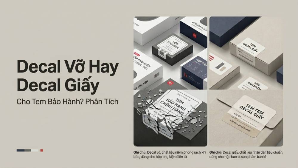 Decal Vỡ Hay Decal Giấy Cho Tem Bảo Hành? Phân Tích