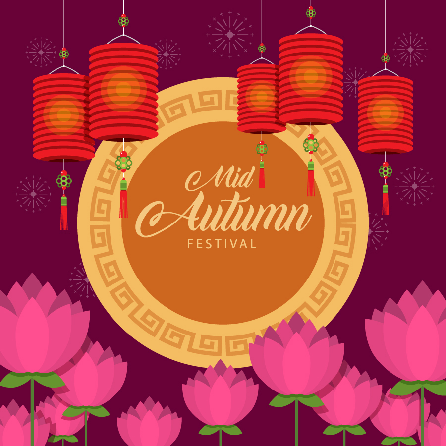 Tổng hợp 20+ mẫu background Tết Trung thu siêu đẹp 2025