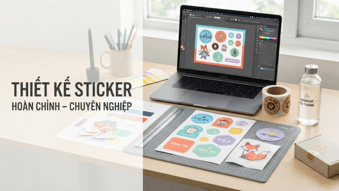 Hướng dẫn cách thiết kế sticker hoàn chỉnh, chuyên nghiệp