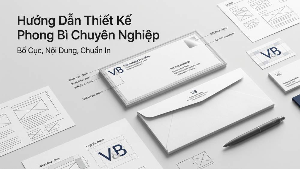 Hướng Dẫn Thiết Kế Phong Bì Chuyên Nghiệp - Bố Cục, Nội Dung, Chuẩn In