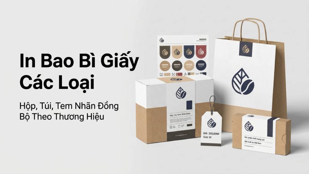 In Bao Bì Giấy Các Loại - Hộp, Túi, Tem Nhãn Đồng Bộ Theo Thương Hiệu
