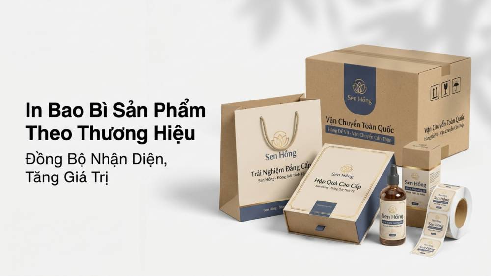 In Bao Bì Sản Phẩm Theo Thương Hiệu - Đồng Bộ Nhận Diện, Tăng Giá Trị