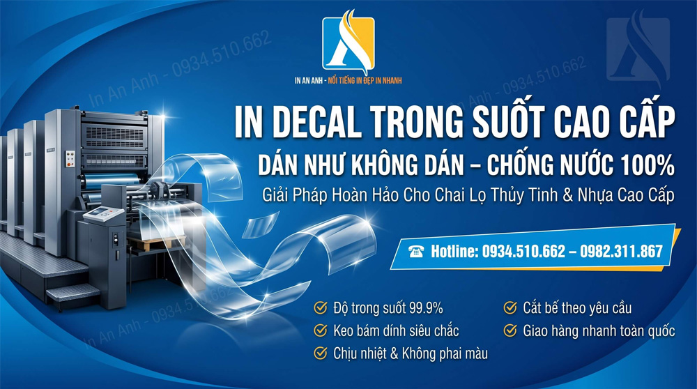 Tại sao in decal trong lại trở thành xu hướng bao bì hiện đại