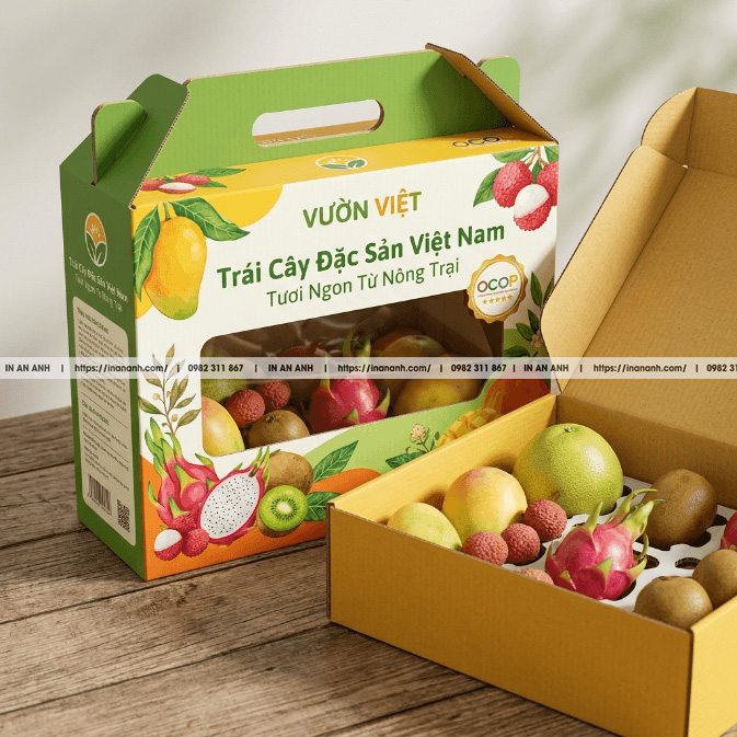 In Hộp Carton Đựng Sản Phẩm Theo Yêu Cầu: Bồi Duplex In Offset, In Logo Theo Thương Hiệu