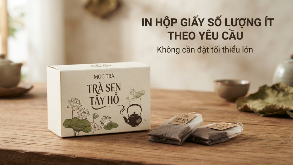 In Hộp Giấy Số Lượng Ít Theo Yêu Cầu - Không Cần Đặt Tối Thiểu Lớn