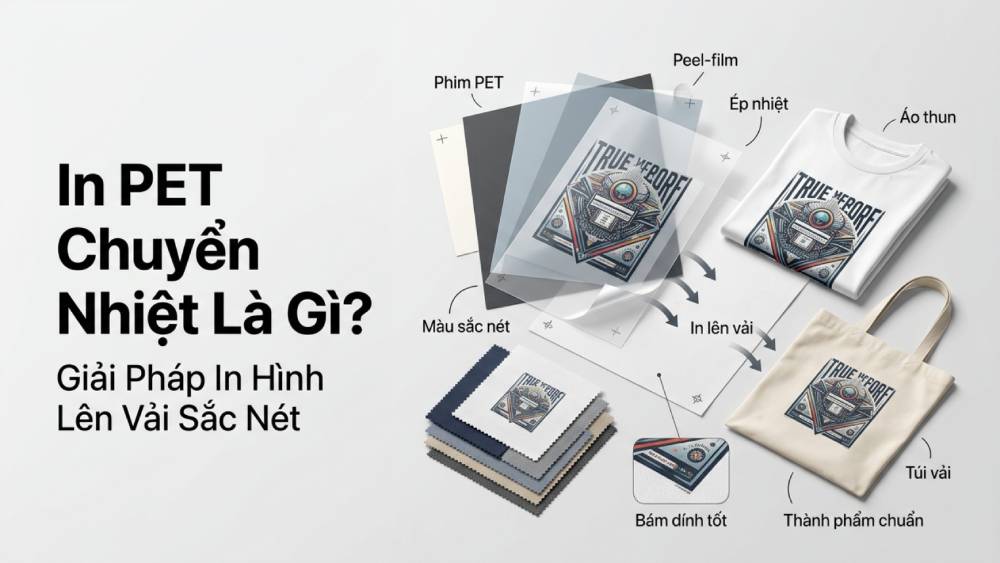 In PET Chuyển Nhiệt Là Gì Và Giải Pháp In Hình Lên Vải Sắc Nét