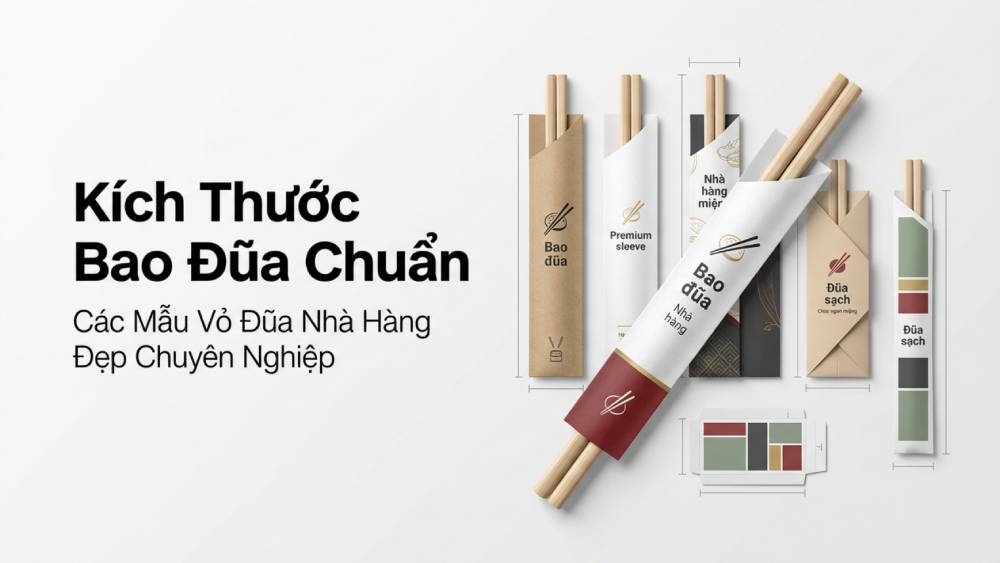 Kích Thước Bao Đũa Chuẩn Và Các Mẫu Vỏ Đũa Nhà Hàng Đẹp Chuyên Nghiệp