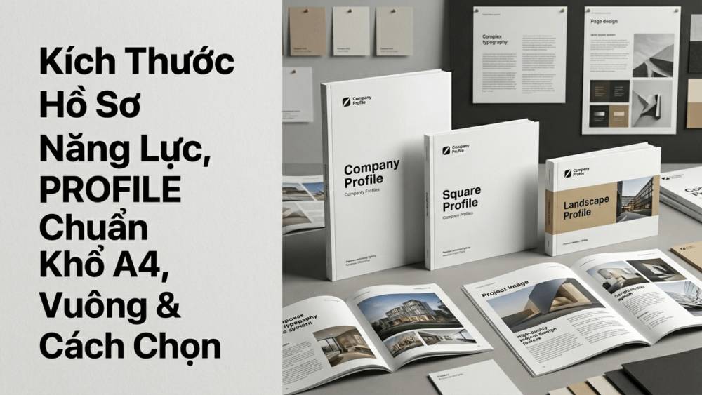 Kích Thước Hồ Sơ Năng Lực, Profile Chuẩn - Khổ A4, Vuông & Cách Chọn