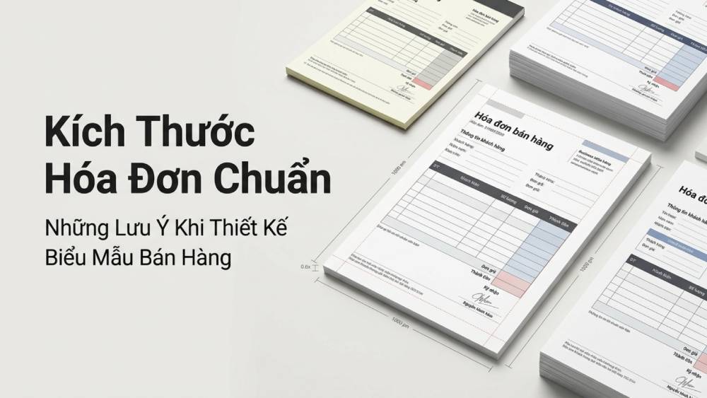 Kích Thước Hóa Đơn Chuẩn Và Những Lưu Ý Khi Thiết Kế Biểu Mẫu Bán Hàng