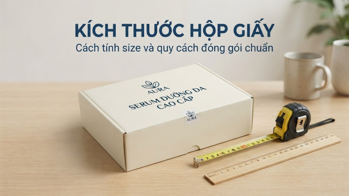 Kích Thước Hộp Giấy & Quy Cách Đóng Gói Chuẩn - Cách Tính, Bảng Tra