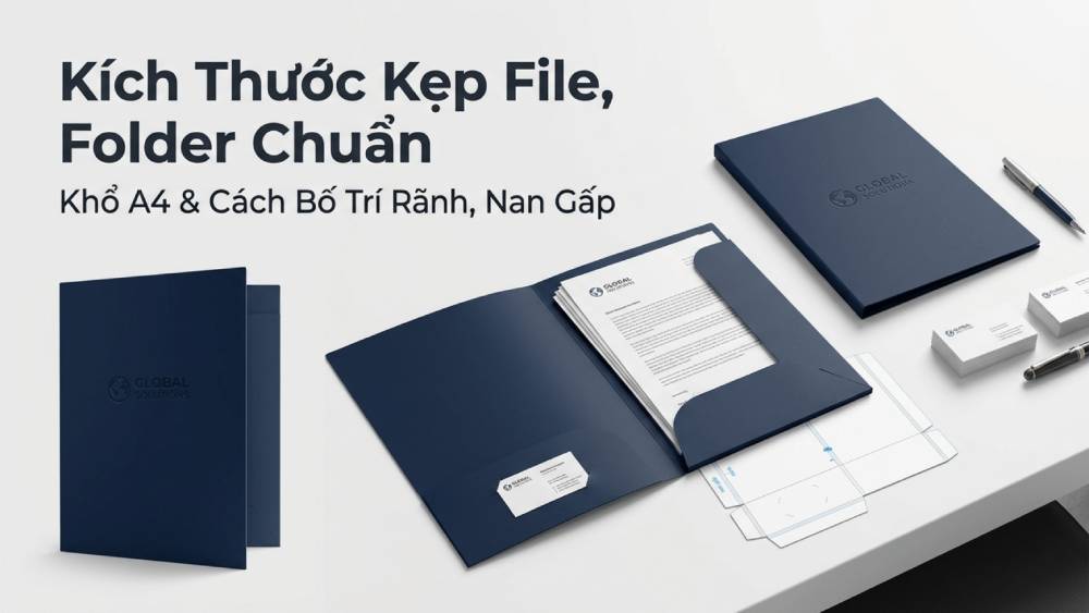 Kích Thước Kẹp File, Folder Chuẩn - Khổ A4 & Cách Bố Trí Rãnh, Nan Gấp