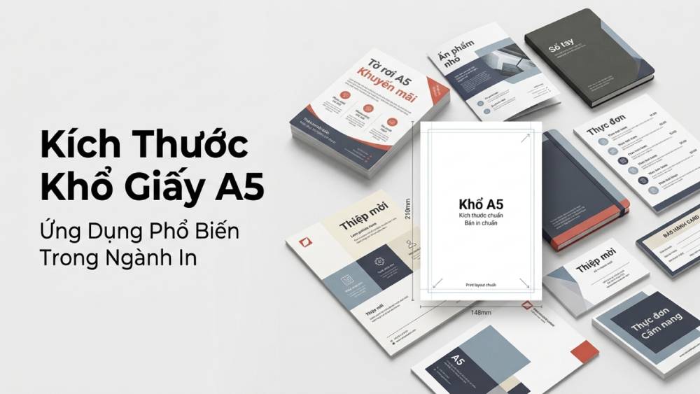 Kích Thước Khổ Giấy A5 Và Những Ứng Dụng Phổ Biến Nhất Trong Ngành In