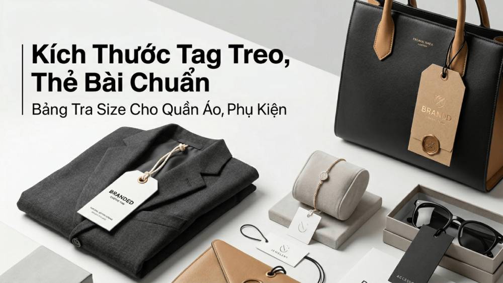 Kích Thước Tag Treo, Thẻ Bài Chuẩn - Bảng Tra Size Cho Quần Áo, Phụ Kiện