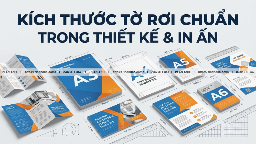 Kích Thước Tờ Rơi Chuẩn Trong Thiết Kế & In Ấn Mới Nhất